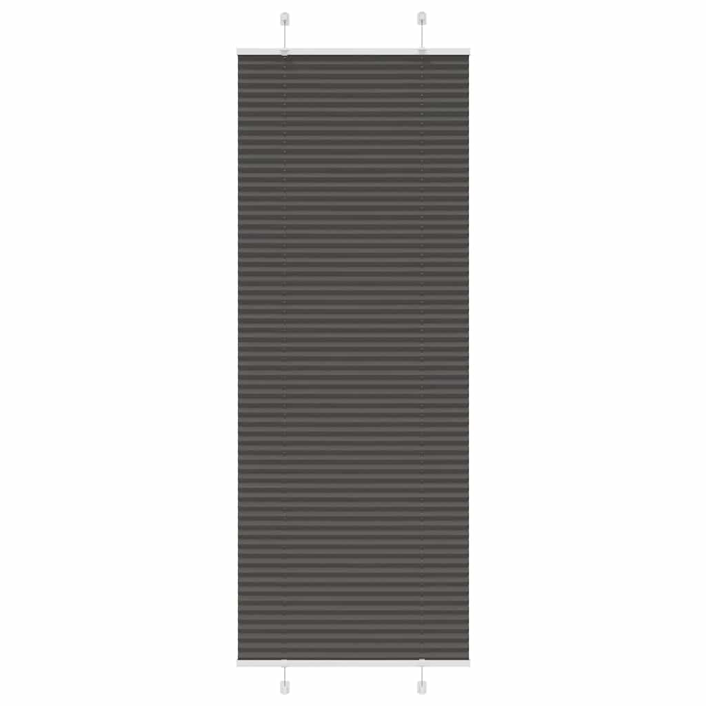 Vidaxx store enrouleur plissé 70x200 cm largeur de tissu 69,4 cm polyester noir