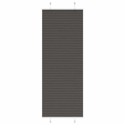 Vidaxx store enrouleur plissé 70x200 cm largeur de tissu 69,4 cm polyester noir