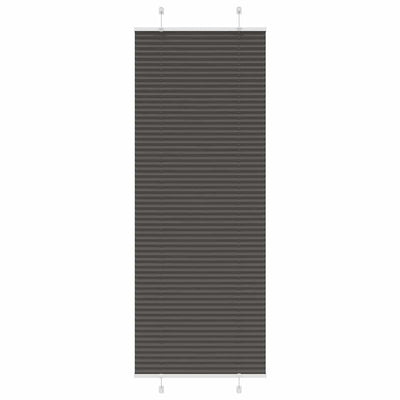 Vidaxx store enrouleur plissé 75x200 cm largeur de tissu 74,4 cm polyester noir