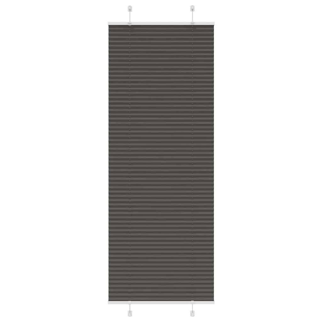 Vidaxx store enrouleur plissé 80x200 cm largeur de tissu 79,4 cm polyester noir