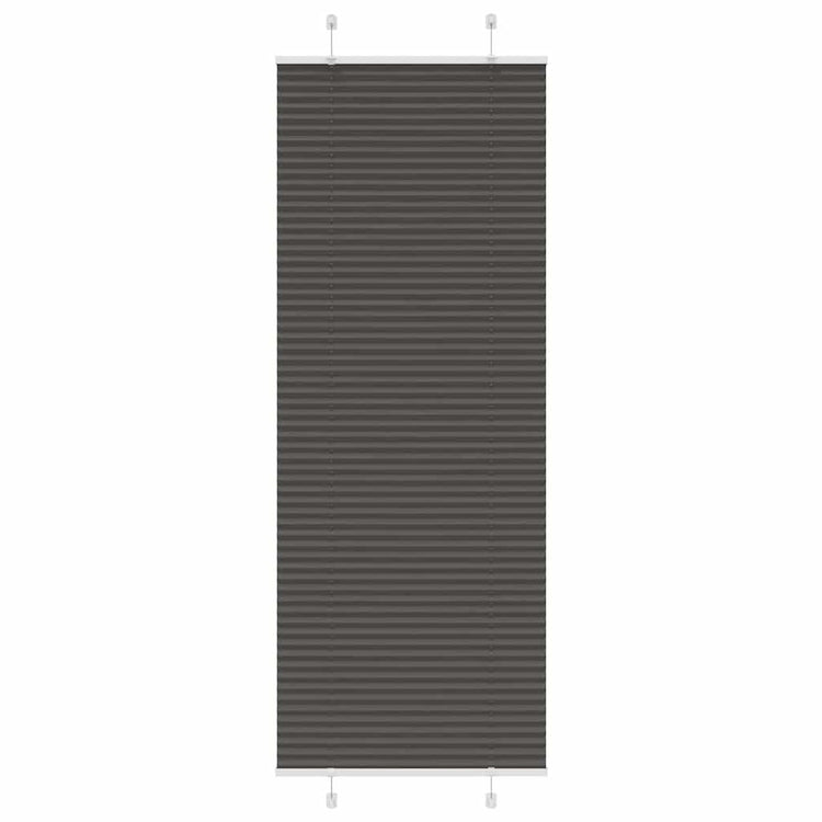 Vidaxx store enrouleur plissé 80x200 cm largeur de tissu 79,4 cm polyester noir