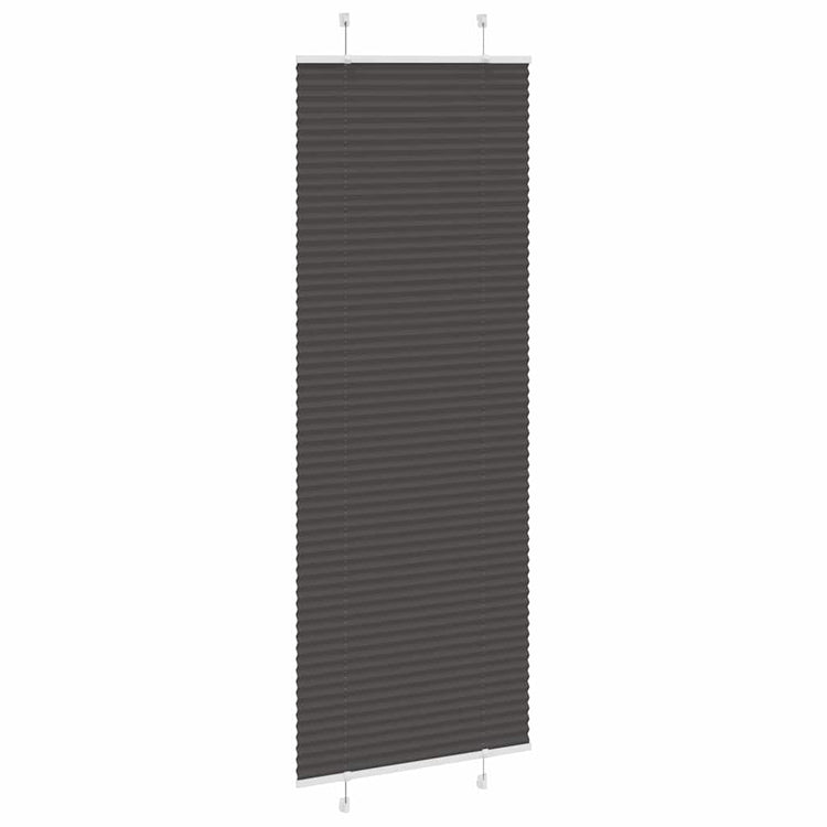 Vidaxx store enrouleur plissé 80x200 cm largeur de tissu 79,4 cm polyester noir