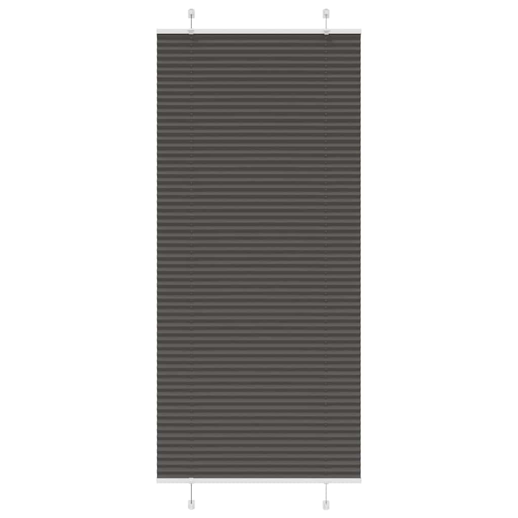 Vidaxx store enrouleur plissé 85x200 cm largeur de tissu 84,4 cm polyester noir