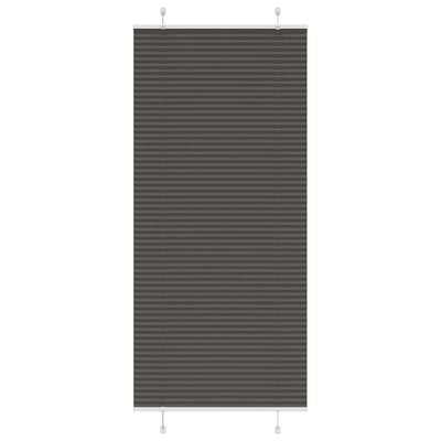 Vidaxx store enrouleur plissé 90x200 cm largeur de tissu 89,4 cm polyester noir