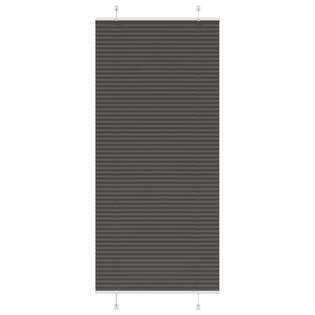 Vidaxx store enrouleur plissé 90x200 cm largeur de tissu 89,4 cm polyester noir