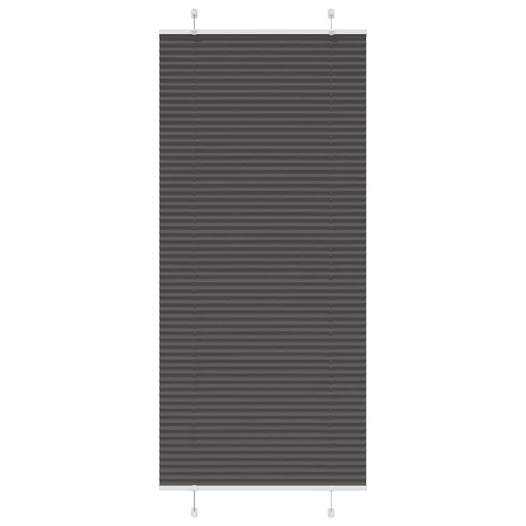 Vidaxx store enrouleur plissé 95x200 cm largeur de tissu 94,4 cm polyester noir