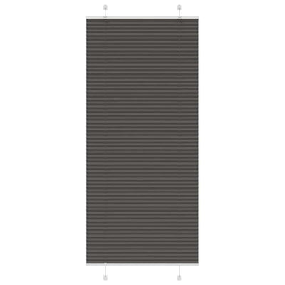 Vidaxx store enrouleur plissé 95x200 cm largeur de tissu 94,4 cm polyester noir