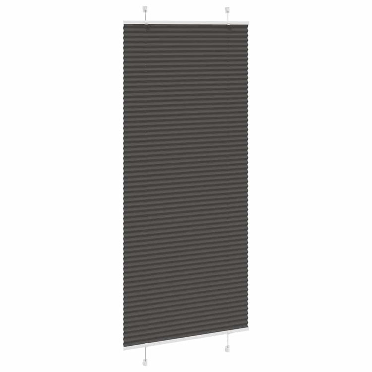 Vidaxx store enrouleur plissé 95x200 cm largeur de tissu 94,4 cm polyester noir