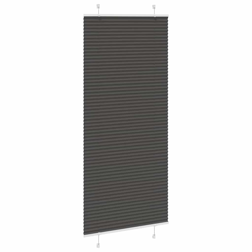 Vidaxx store enrouleur plissé 100x200 cm largeur de tissu 99,4 cm polyester noir