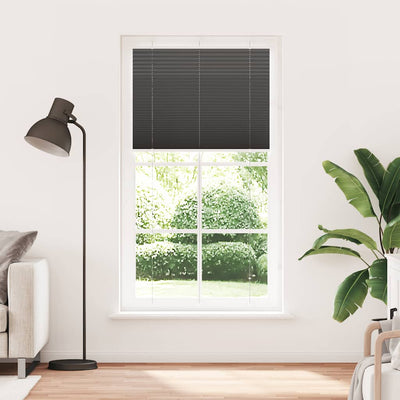 Vidaxx store enrouleur plissé 110x200cm largeur du tissu 109,4cm polyester noir