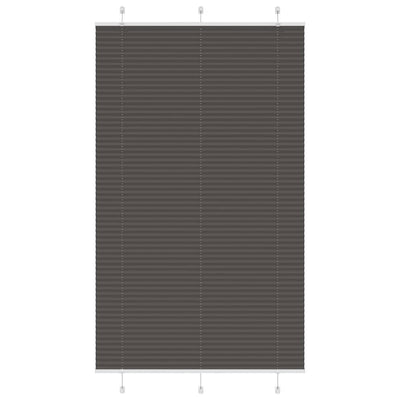 Vidaxx store enrouleur plissé 115x200cm largeur du tissu 114,4cm polyester noir