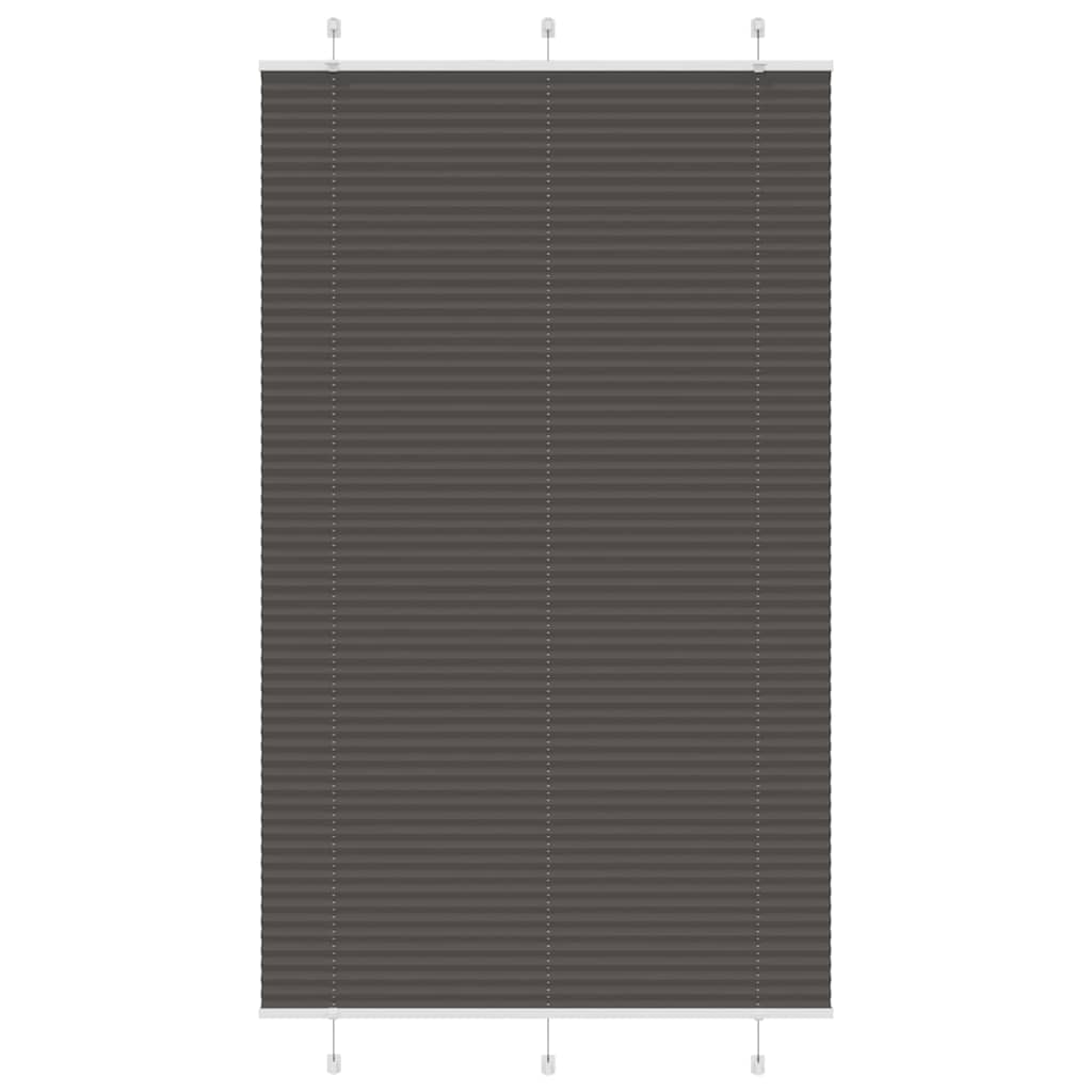 Vidaxx store enrouleur plissé 120x200cm largeur du tissu 119,4cm polyester noir