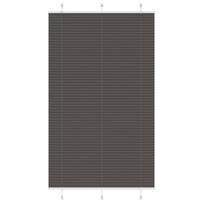 Vidaxx store enrouleur plissé 120x200cm largeur du tissu 119,4cm polyester noir