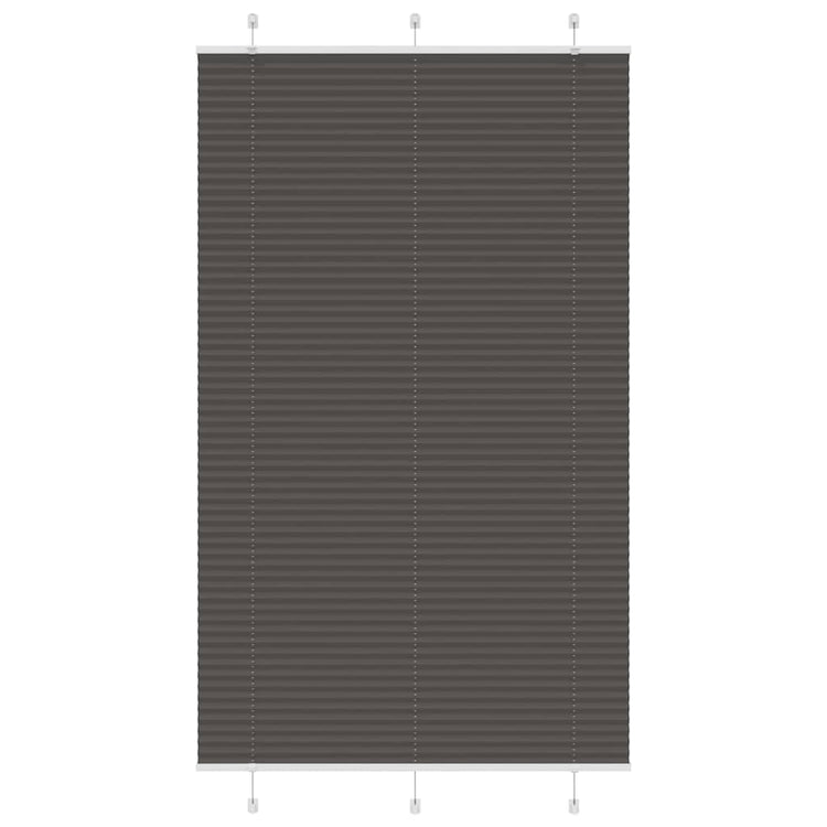 Vidaxx store enrouleur plissé 120x200cm largeur du tissu 119,4cm polyester noir