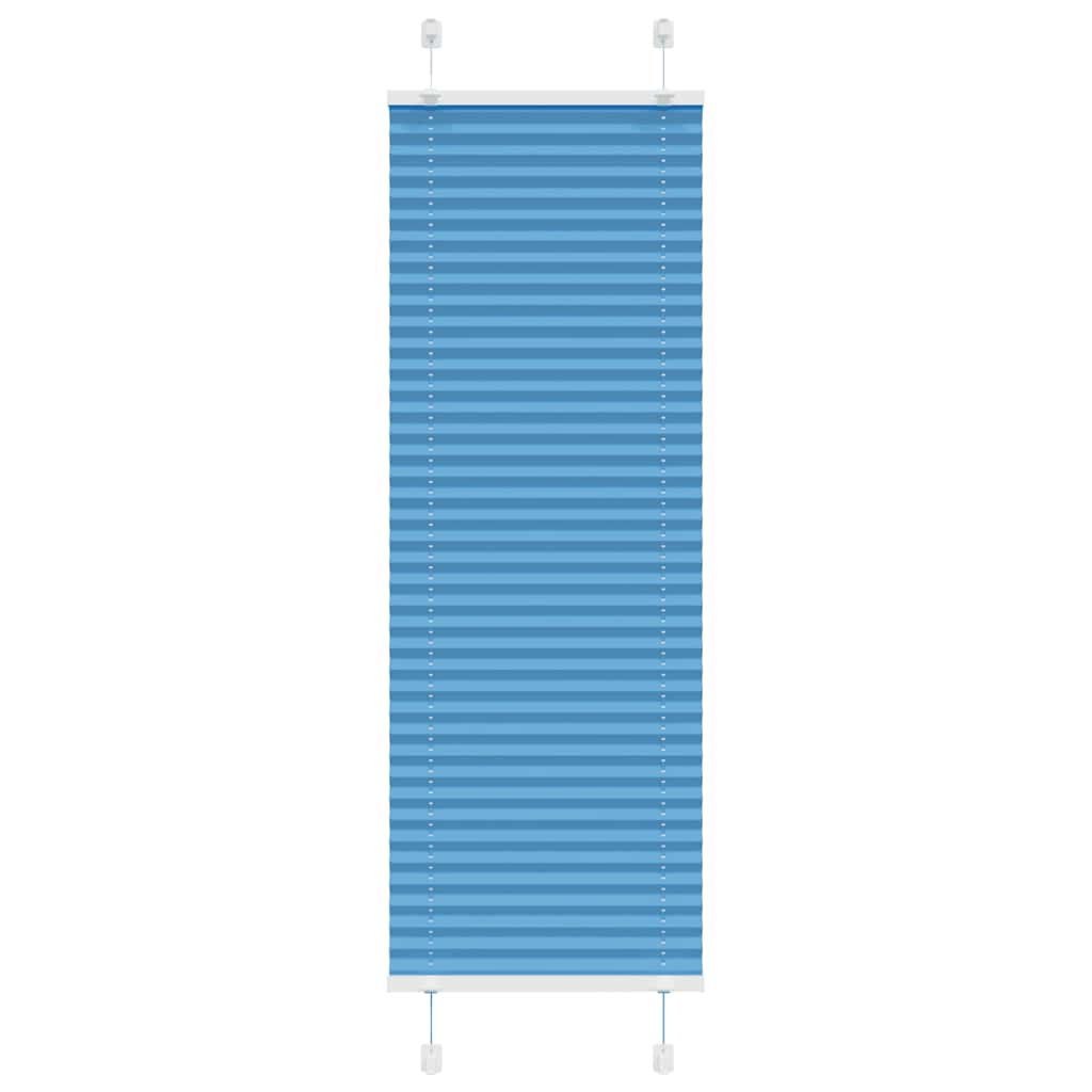 Vidaxx store enrouleur plissé 40x100 cm largeur de tissu 39,4 cm polyester bleu