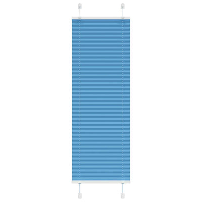 Vidaxx store enrouleur plissé 45x100 cm largeur de tissu 44,4 cm polyester bleu