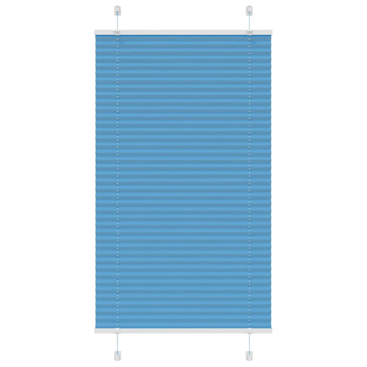 Vidaxx store enrouleur plissé 80x100 cm largeur de tissu 79,4 cm polyester bleu
