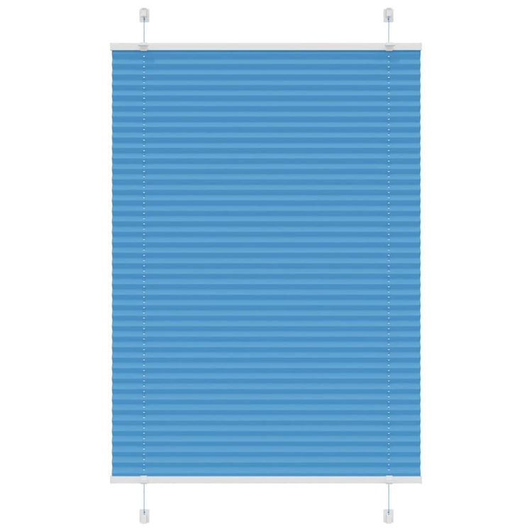 Vidaxx store enrouleur plissé 80x100 cm largeur de tissu 79,4 cm polyester bleu