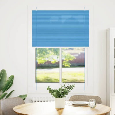 Vidaxx store enrouleur plissé 85x100 cm largeur de tissu 84,4 cm polyester bleu