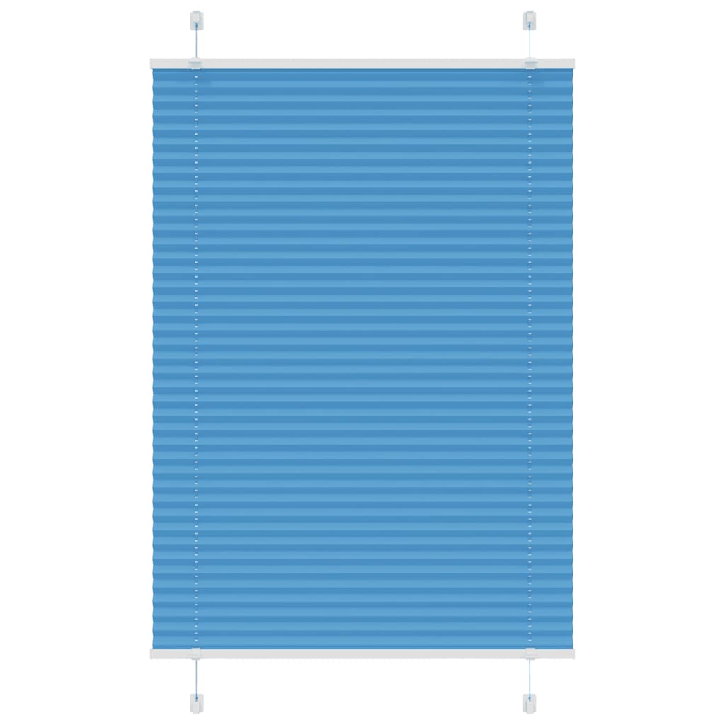 Vidaxx store enrouleur plissé 90x100 cm largeur de tissu 89,4 cm polyester bleu