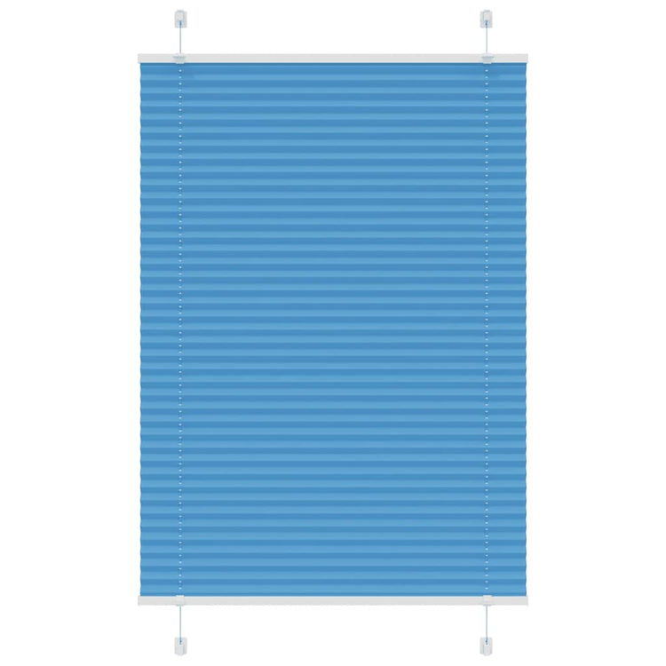 Vidaxx store enrouleur plissé 90x100 cm largeur de tissu 89,4 cm polyester bleu