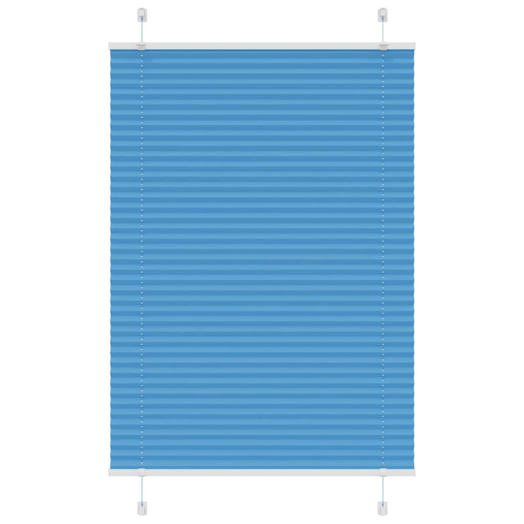 Vidaxx store enrouleur plissé 95x100 cm largeur de tissu 94,4 cm polyester bleu