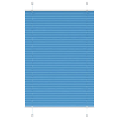 Vidaxx store enrouleur plissé 95x100 cm largeur de tissu 94,4 cm polyester bleu