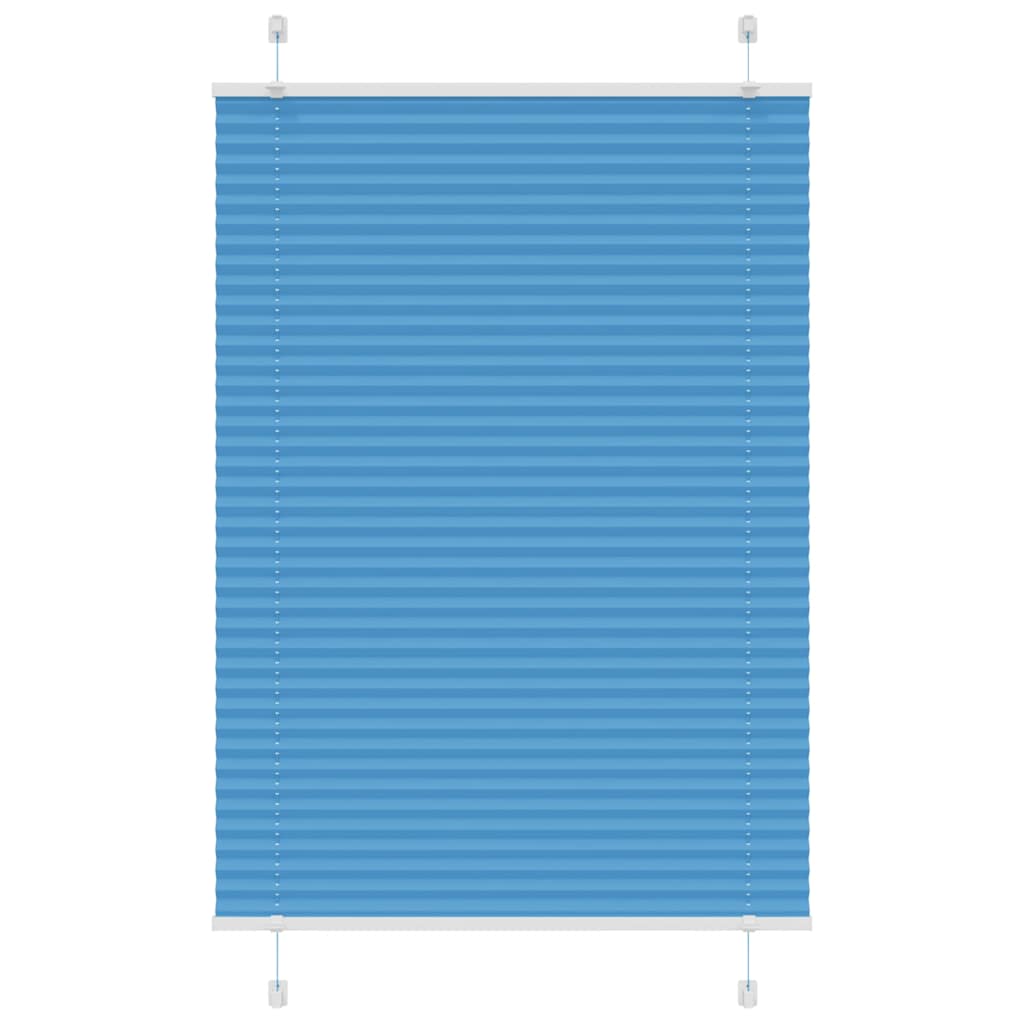 Vidaxx store enrouleur plissé 100x100 cm largeur de tissu 99,4 cm polyester bleu