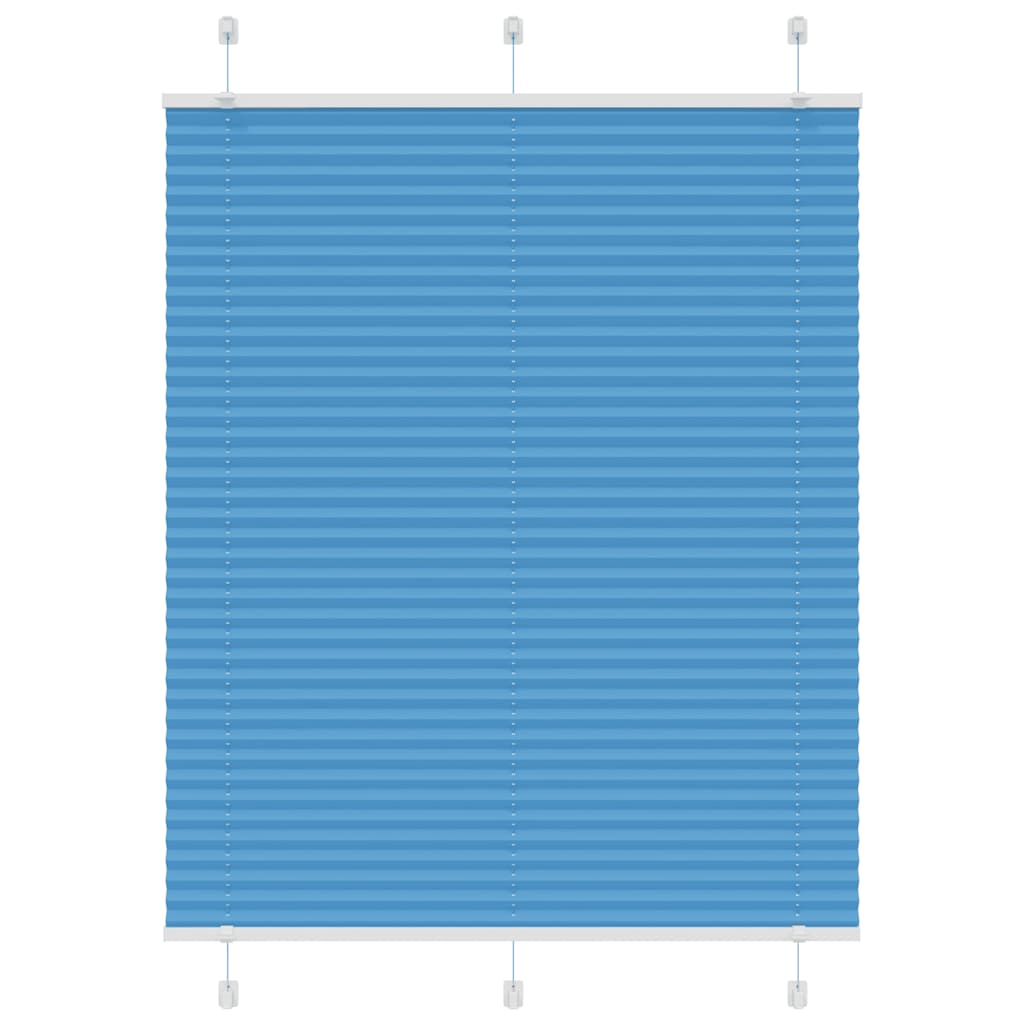 Vidaxx store enrouleur plissé 105x100cm largeur du tissu 104,4cm polyester bleu