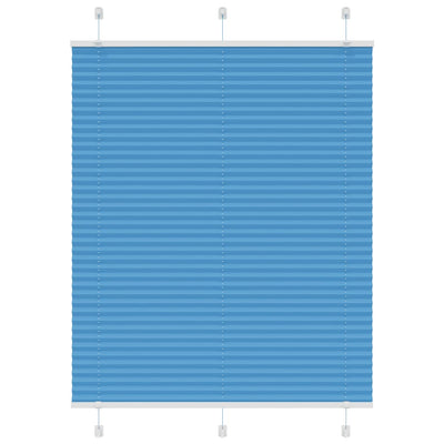 Vidaxx store enrouleur plissé 105x100cm largeur du tissu 104,4cm polyester bleu
