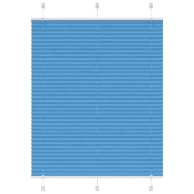 Vidaxx store enrouleur plissé 105x100cm largeur du tissu 104,4cm polyester bleu