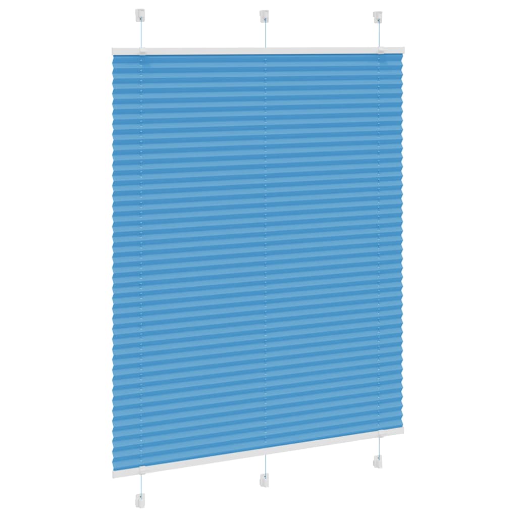 Vidaxx store enrouleur plissé 105x100cm largeur du tissu 104,4cm polyester bleu