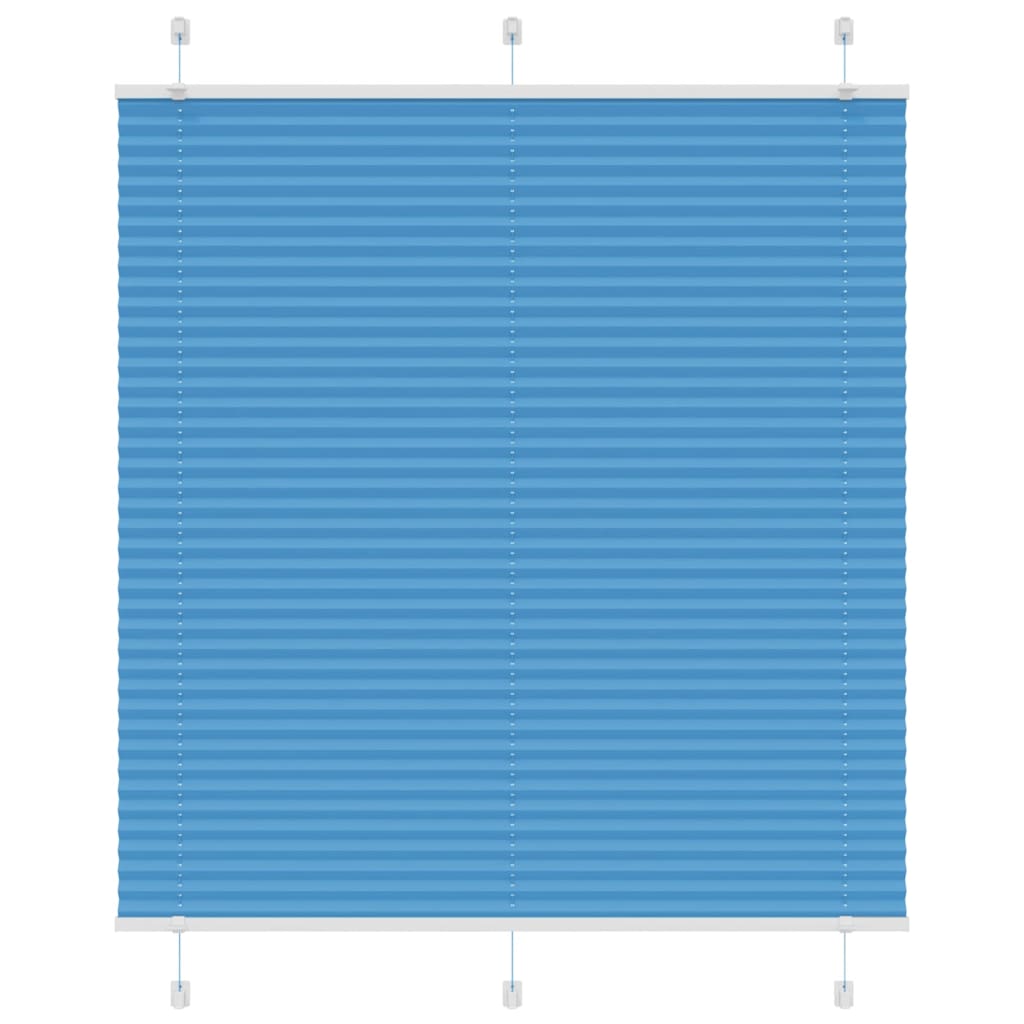 Vidaxx store enrouleur plissé 115x100cm largeur du tissu 114,4cm polyester bleu