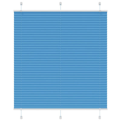 Vidaxx store enrouleur plissé 115x100cm largeur du tissu 114,4cm polyester bleu