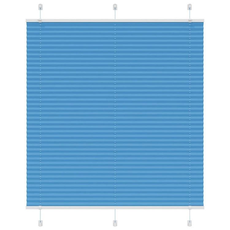 Vidaxx store enrouleur plissé 115x100cm largeur du tissu 114,4cm polyester bleu
