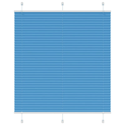 Vidaxx store enrouleur plissé 120x100cm largeur du tissu 119,4cm polyester bleu