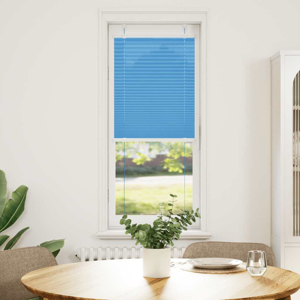 Vidaxx store enrouleur plissé 40x150 cm largeur de tissu 39,4 cm polyester bleu