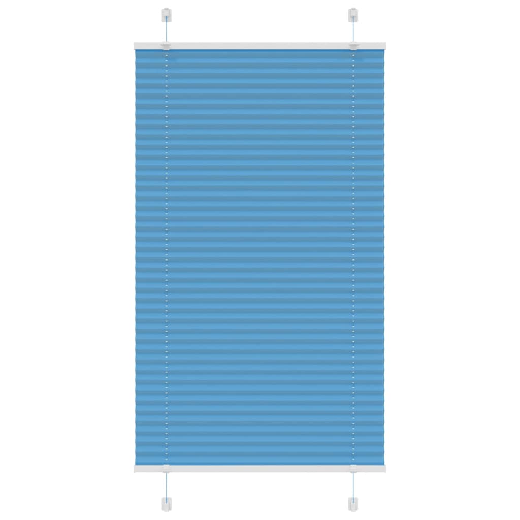 Vidaxx store enrouleur plissé 80x150 cm largeur de tissu 79,4 cm polyester bleu