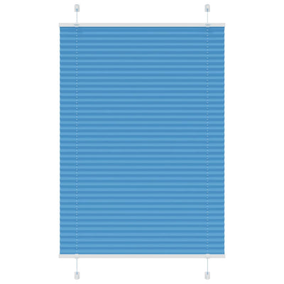 Vidaxx store enrouleur plissé 85x150 cm largeur de tissu 84,4 cm polyester bleu