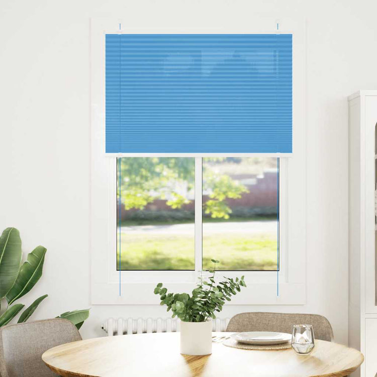 Vidaxx store enrouleur plissé 95x150 cm largeur de tissu 94,4 cm polyester bleu
