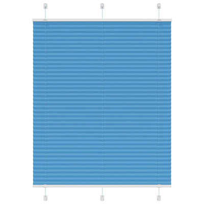Vidaxx store enrouleur plissé 105x150cm largeur du tissu 104,4cm polyester bleu