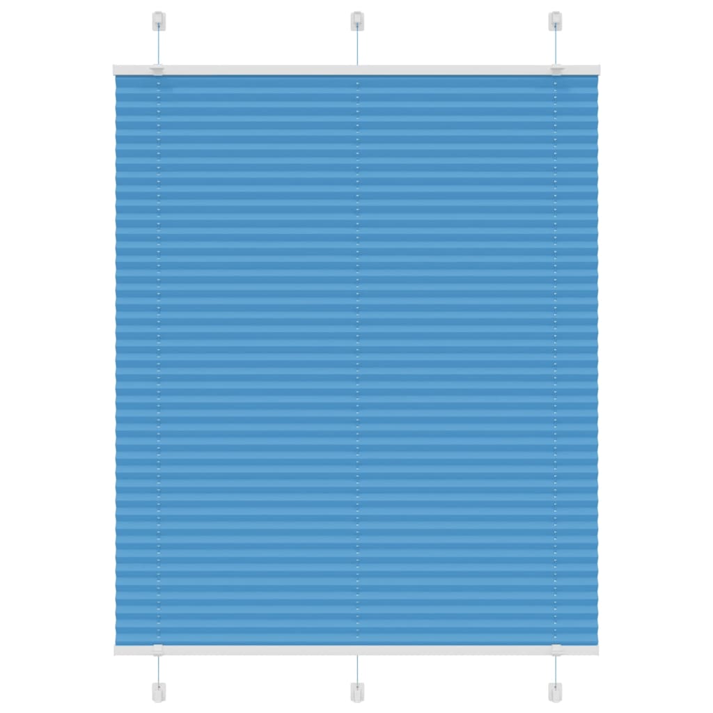 Vidaxx store enrouleur plissé 110x150cm largeur du tissu 109,4cm polyester bleu