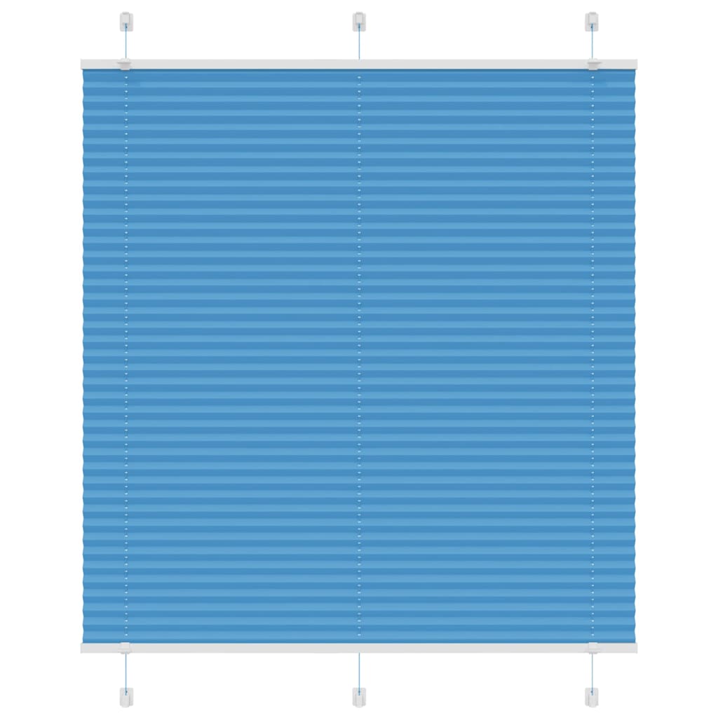 Vidaxx store enrouleur plissé 115x150cm largeur du tissu 114,4cm polyester bleu