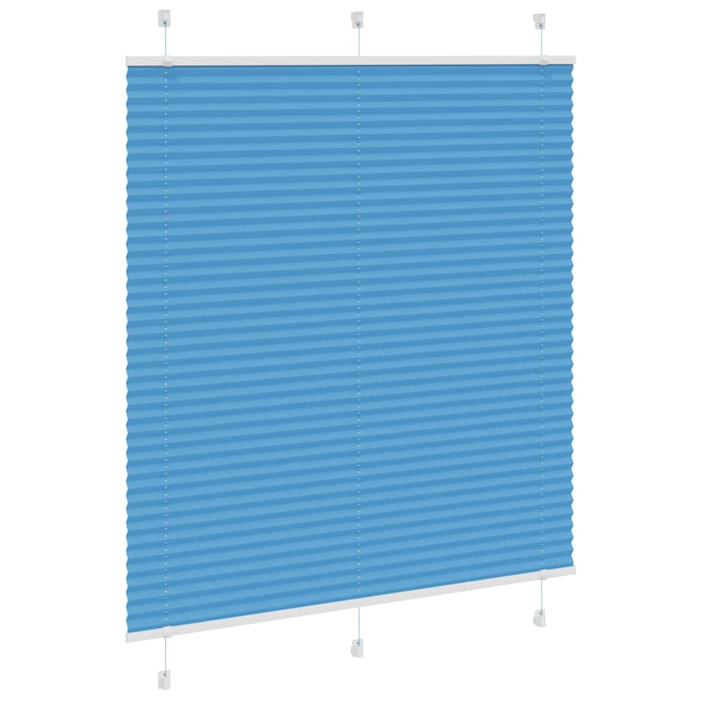 Vidaxx store enrouleur plissé 115x150cm largeur du tissu 114,4cm polyester bleu