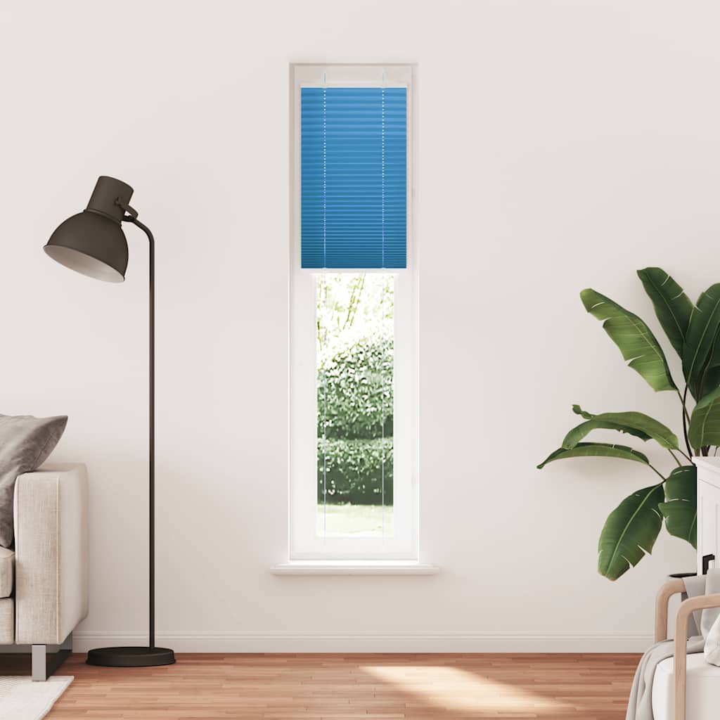 Vidaxx store enrouleur plissé 45x200 cm largeur de tissu 44,4 cm polyester bleu