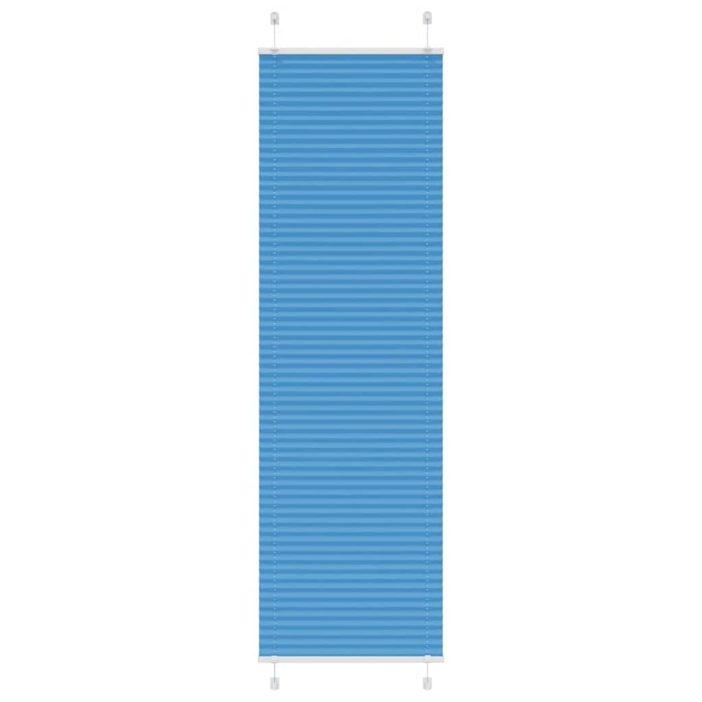 Vidaxx store enrouleur plissé 55x200 cm largeur de tissu 54,4 cm polyester bleu