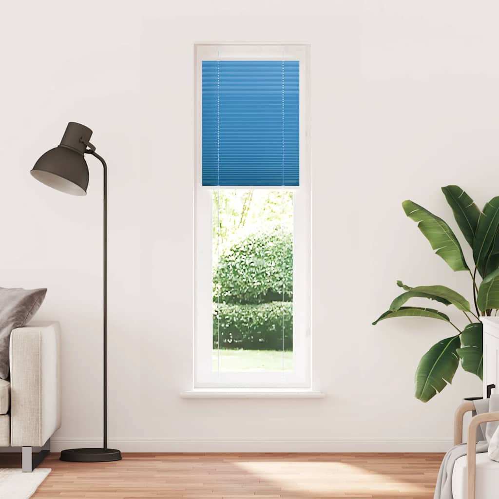Vidaxx store enrouleur plissé 55x200 cm largeur de tissu 54,4 cm polyester bleu