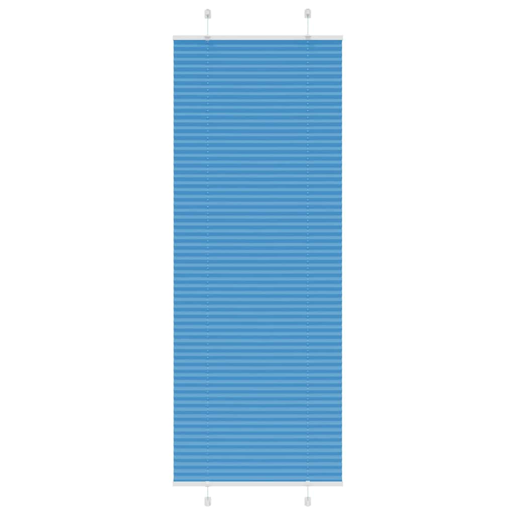 Vidaxx store enrouleur plissé 70x200 cm largeur de tissu 69,4 cm polyester bleu