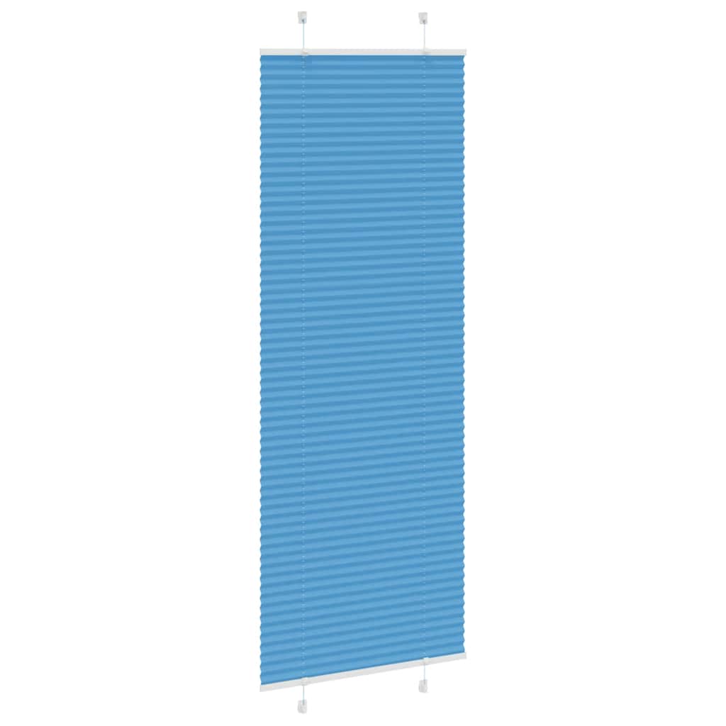 Vidaxx store enrouleur plissé 70x200 cm largeur de tissu 69,4 cm polyester bleu