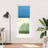 Vidaxx store enrouleur plissé 75x200 cm largeur de tissu 74,4 cm polyester bleu